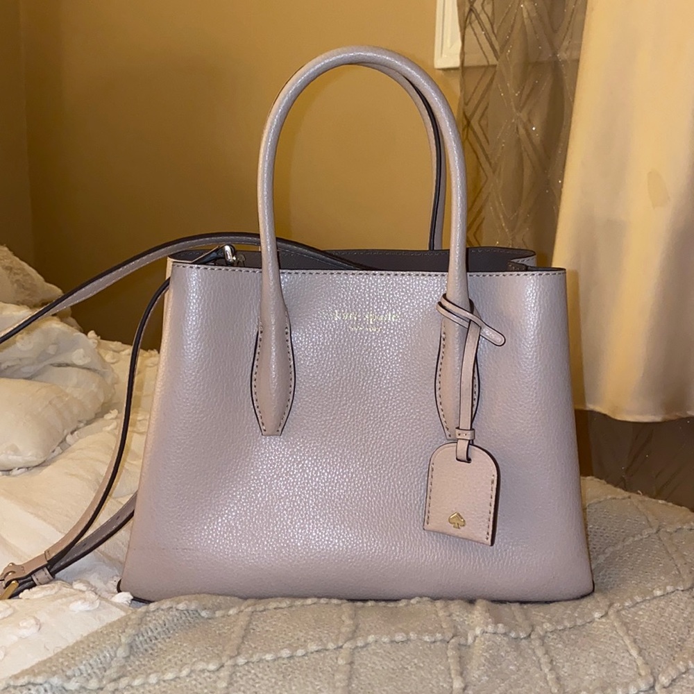 Pink-Nude Leather Kate Spade Bag